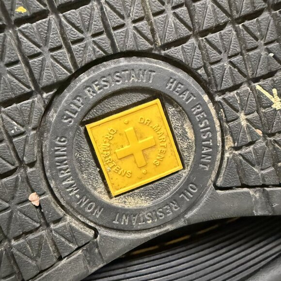 Dr. Martens Men's Amwell Black Slip Resistant Leather Chukka Boot Size M 14 - Picture 9 of 9